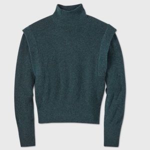 Prologue Teal Green Turtle Neck Pullover